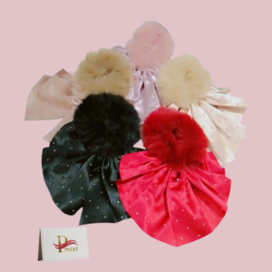 Set of 5 Pom Pom Scrunchies