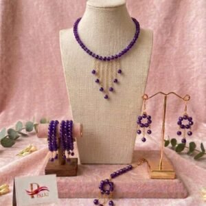 Crystal Beads Choker Set